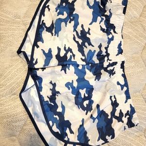 Blue Camo Athletic Works Workout Shorts - XL